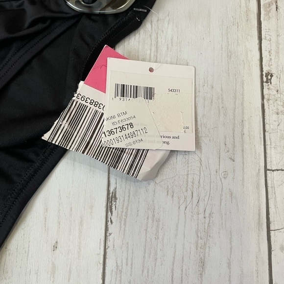 Kate Spade Women's Black Tortoiseshell Hipster Bikini Swim Bottom XS bathingsuit - Picture 4 of 6